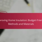 Improving Home Insulation: Budget-Friendly Methods and Materials