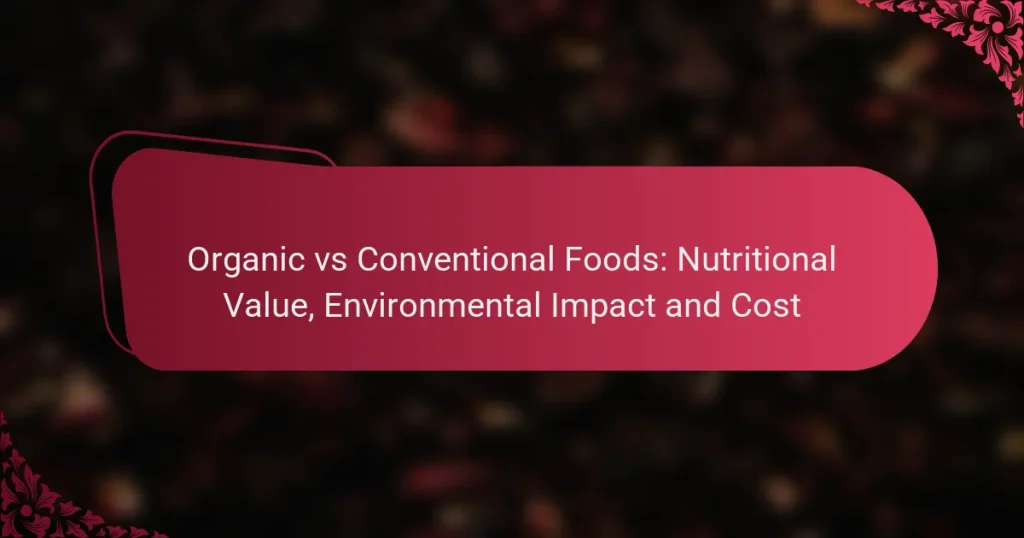 Organic vs Conventional Foods: Nutritional Value, Environmental Impact and Cost