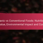 Organic vs Conventional Foods: Nutritional Value, Environmental Impact and Cost