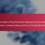 Sustainable Living Practices: Repurposing Household Items, Creative Ideas and Eco-Friendly Benefits