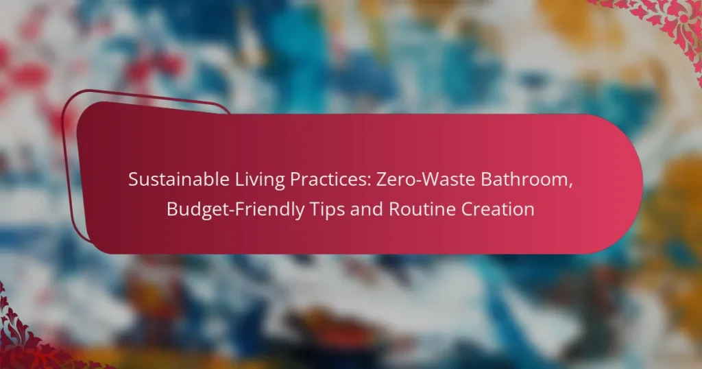 Sustainable Living Practices: Zero-Waste Bathroom, Budget-Friendly Tips and Routine Creation