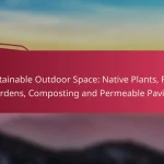 Sustainable Outdoor Space: Native Plants, Rain Gardens, Composting and Permeable Paving
