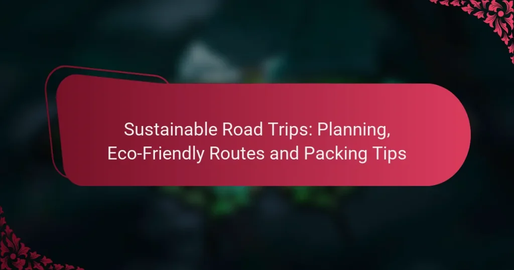 Sustainable Road Trips: Planning, Eco-Friendly Routes and Packing Tips