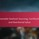 Sustainable Seafood: Sourcing, Certifications and Nutritional Value
