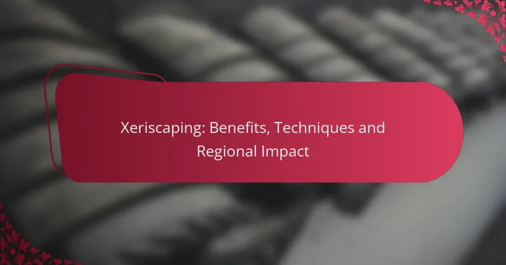 Xeriscaping: Benefits, Techniques and Regional Impact